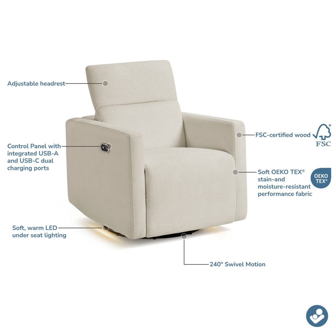 Maxi Cosi Isla Swivel Glider and Power Recliner