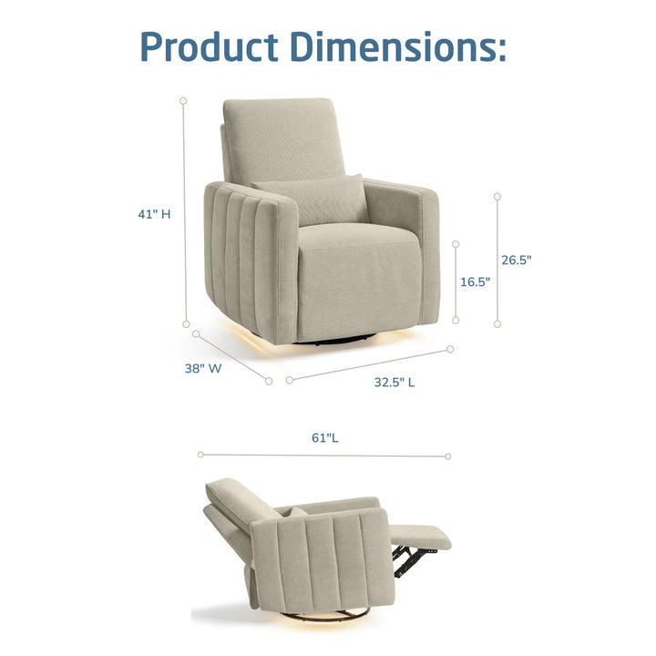 Maxi Cosi Dorian Swivel Glider and Power Recliner with Nightlight
