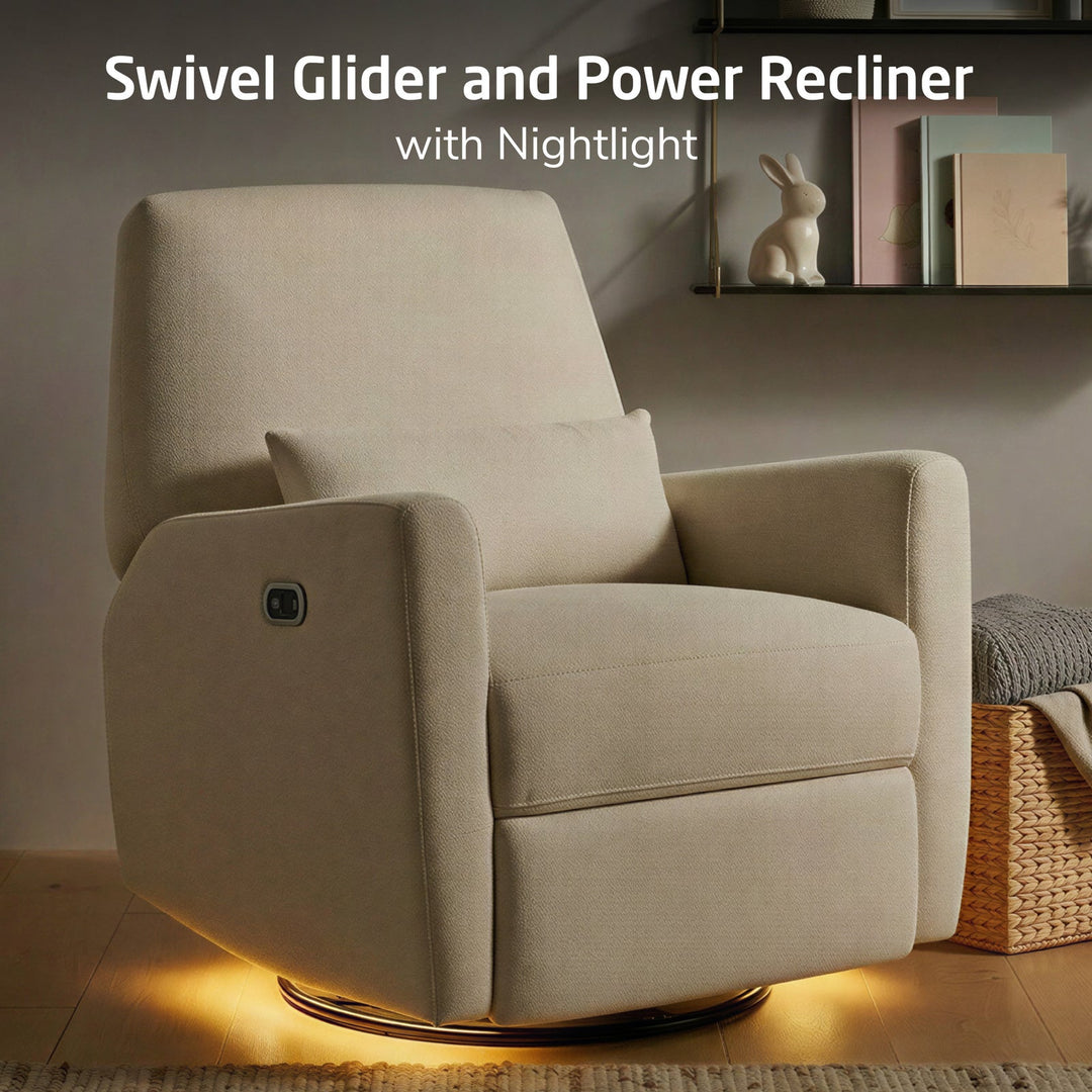 Maxi Cosi Ansel Swivel Glider and Power Recliner with Nightlight