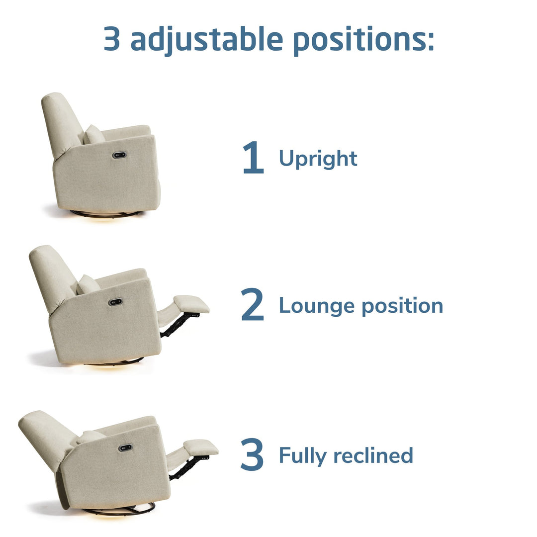 Maxi Cosi Ansel Swivel Glider and Power Recliner with Nightlight