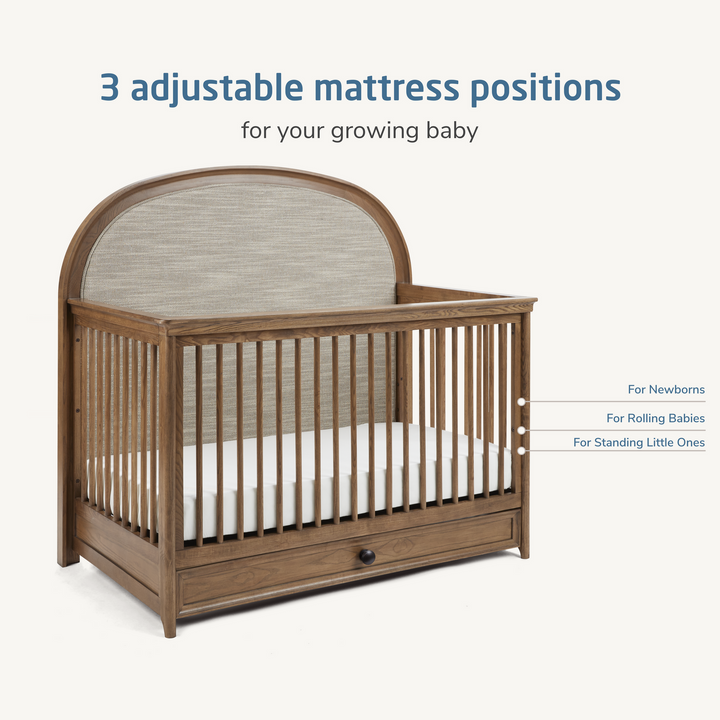 Maxi Cosi Quiet Luxury 6-in-1 Convertible Crib with Toddler Bed/Daybed Conversion Kit