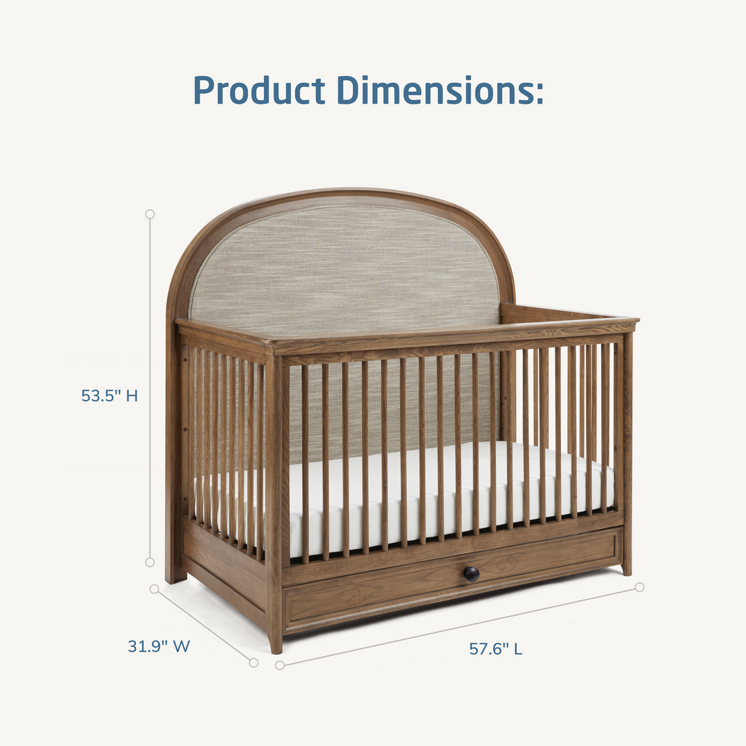 Maxi Cosi Quiet Luxury 6-in-1 Convertible Crib with Toddler Bed/Daybed Conversion Kit