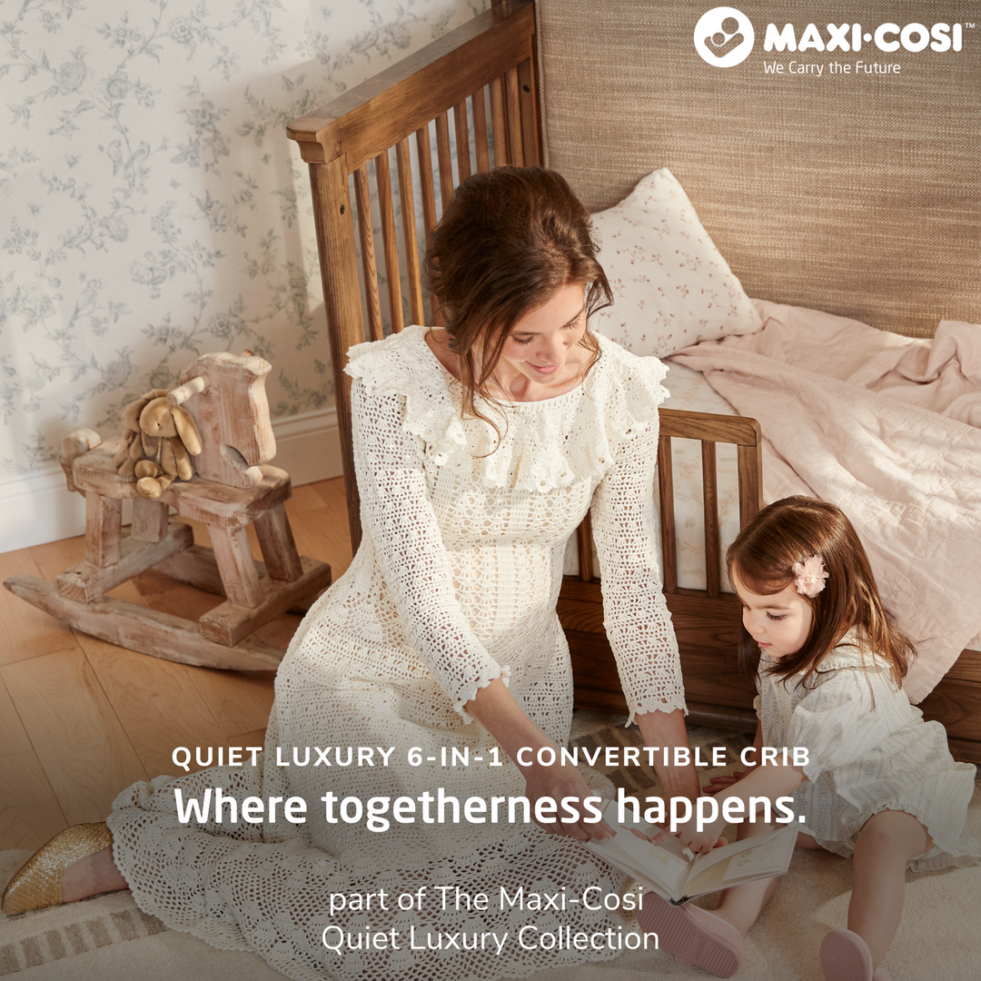 Maxi Cosi Quiet Luxury 6-in-1 Convertible Crib with Toddler Bed/Daybed Conversion Kit