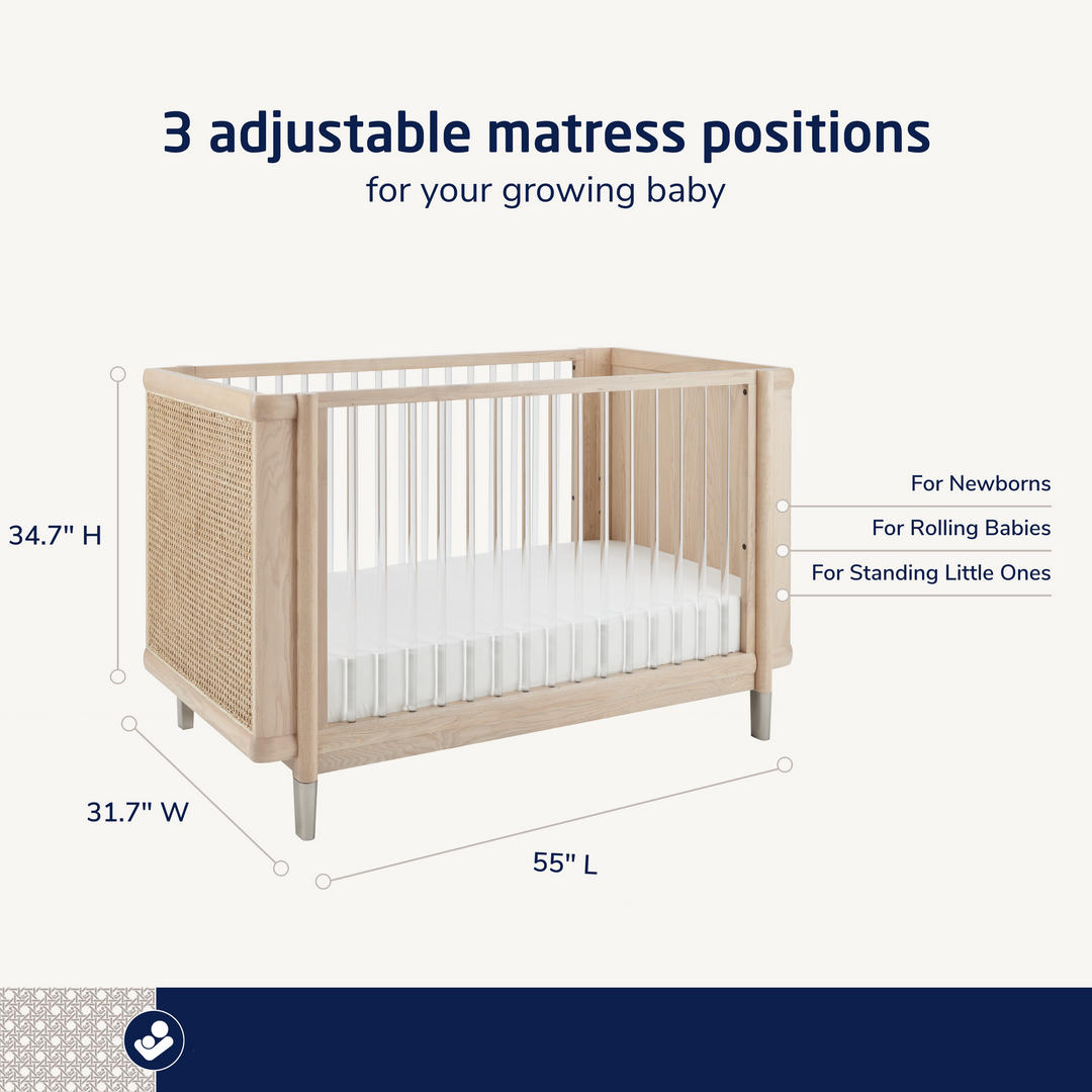 Maxi Cosi Brisa 4-in-1 Convertible Crib with Toddler Bed/Daybed Conversion Kit