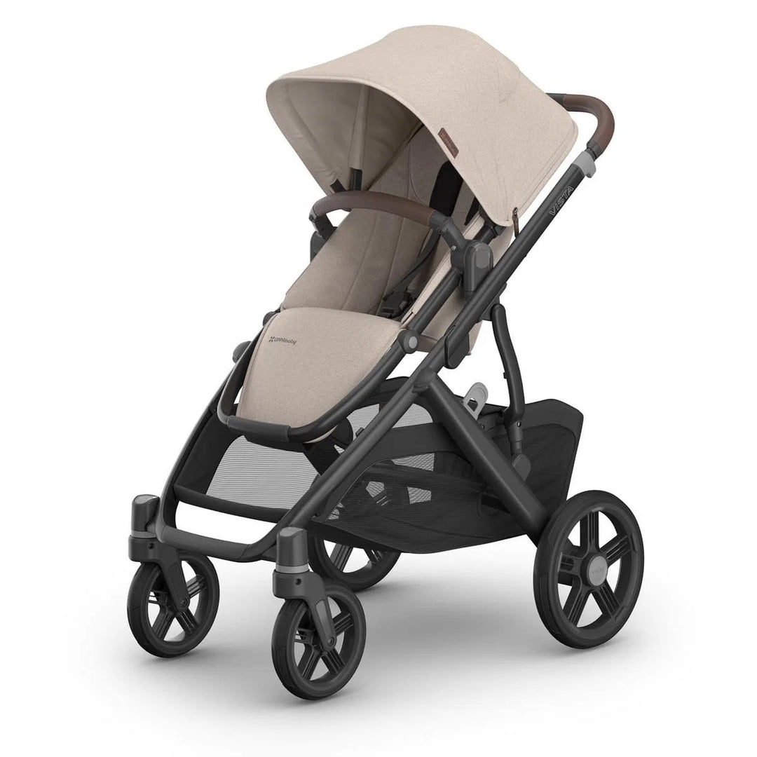Vista V3 stroller in Ada Sandstone Mélange, front three-quarter view