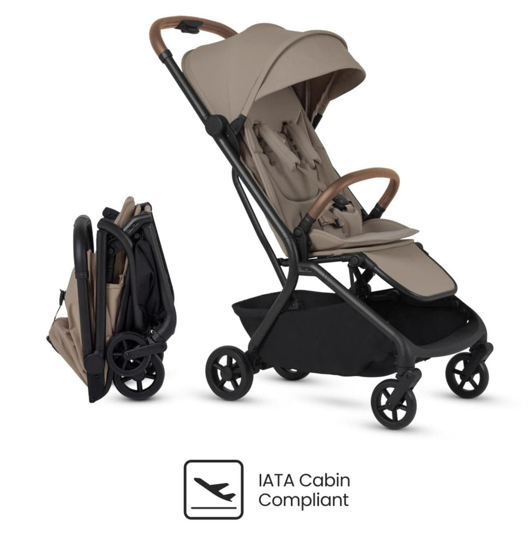 Silver Cross Nia compact travel stroller in Champagne - main view