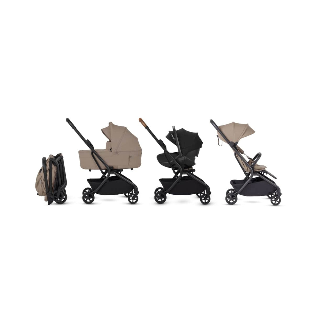 Silver Cross Nia compact travel stroller in Champagne - side view