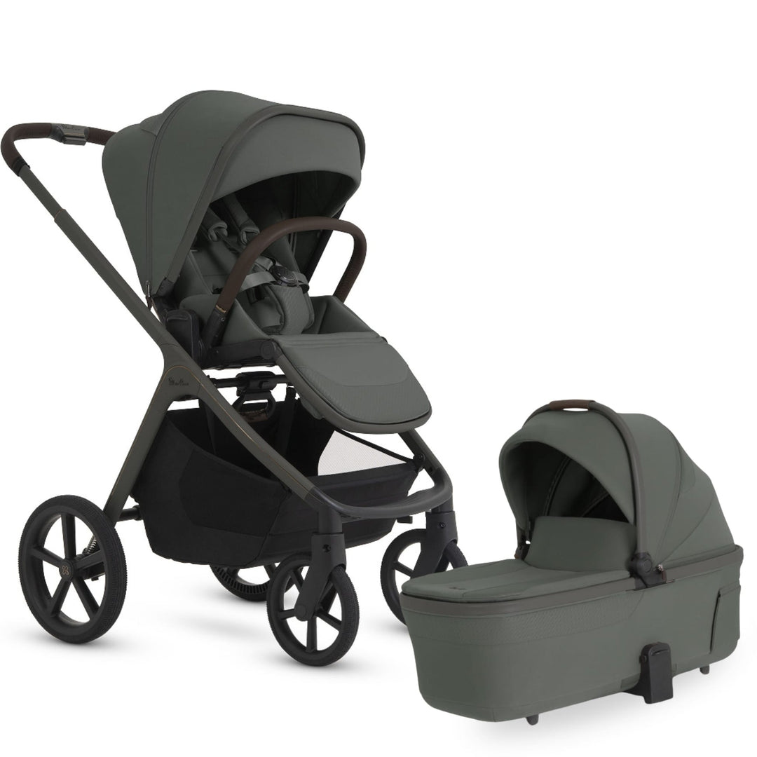 Silver Cross Cove 2 Full-Size All-Terrain Stroller + Bassinet Bundle - Pewter