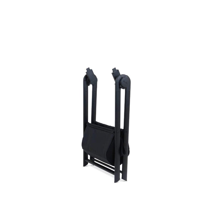 Silver Cross Bassinet Stand folded black frame